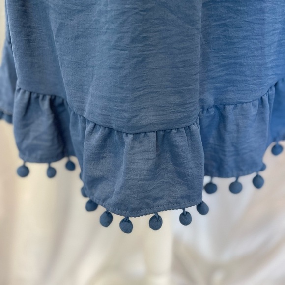 CupShe NWT Mini Dress/Swim Coverup Size Medium Navy Blue - Picture 4 of 10